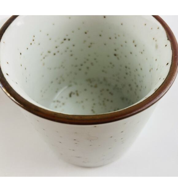 Set 2- Vintage Speckled Stoneware Red Cardinal Bird Ceramic Coffee Mugs Cups Tea - Picture 7 of 12